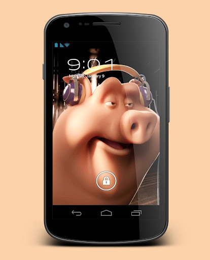 Funny Pig 3D Live Wallpaper