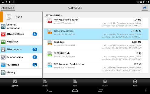 Oracle PLM Mobile Screenshots 3