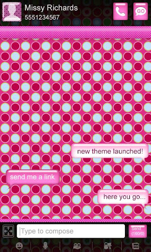 免費下載個人化APP|Pink Polka Dot GO SMS Theme app開箱文|APP開箱王