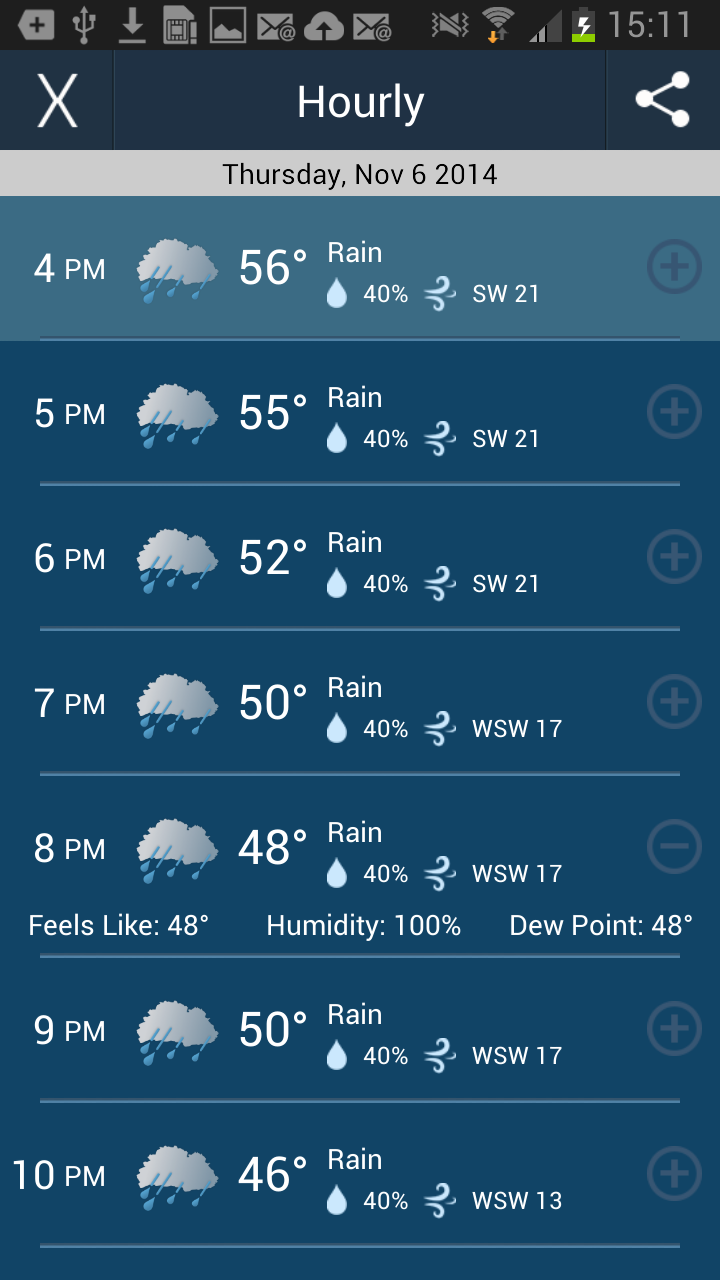 WeatherCaster Screen 3