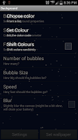 TINY BUBBLES LIVE WALLPAPER APK capture d'écran Thumbnail #8