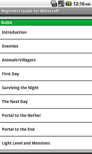 【免費書籍App】Beginners Guide for Minecraft-APP點子