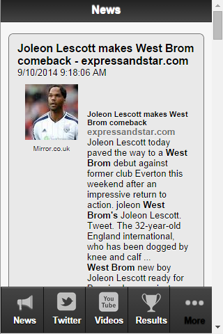 West Brom Football News