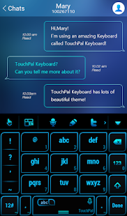 How to install Neon Blue Light Keyboard Theme patch 6.20160726202126 apk for bluestacks