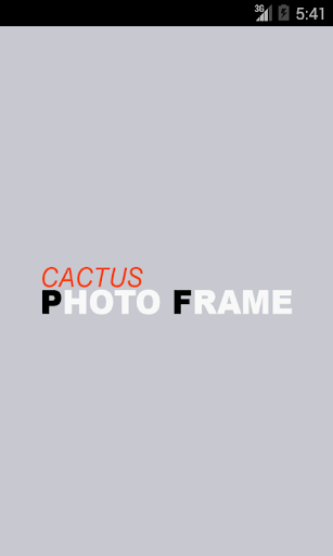 Cactus Photo Frame