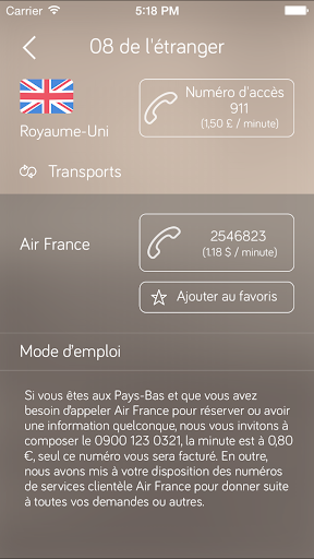 【免費商業App】Appeler 08 De L'Etranger-APP點子