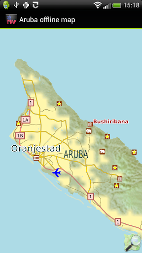 Aruba offline map