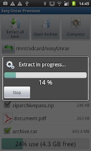 Easy Unrar Unzip & zip premium - screenshot thumbnail