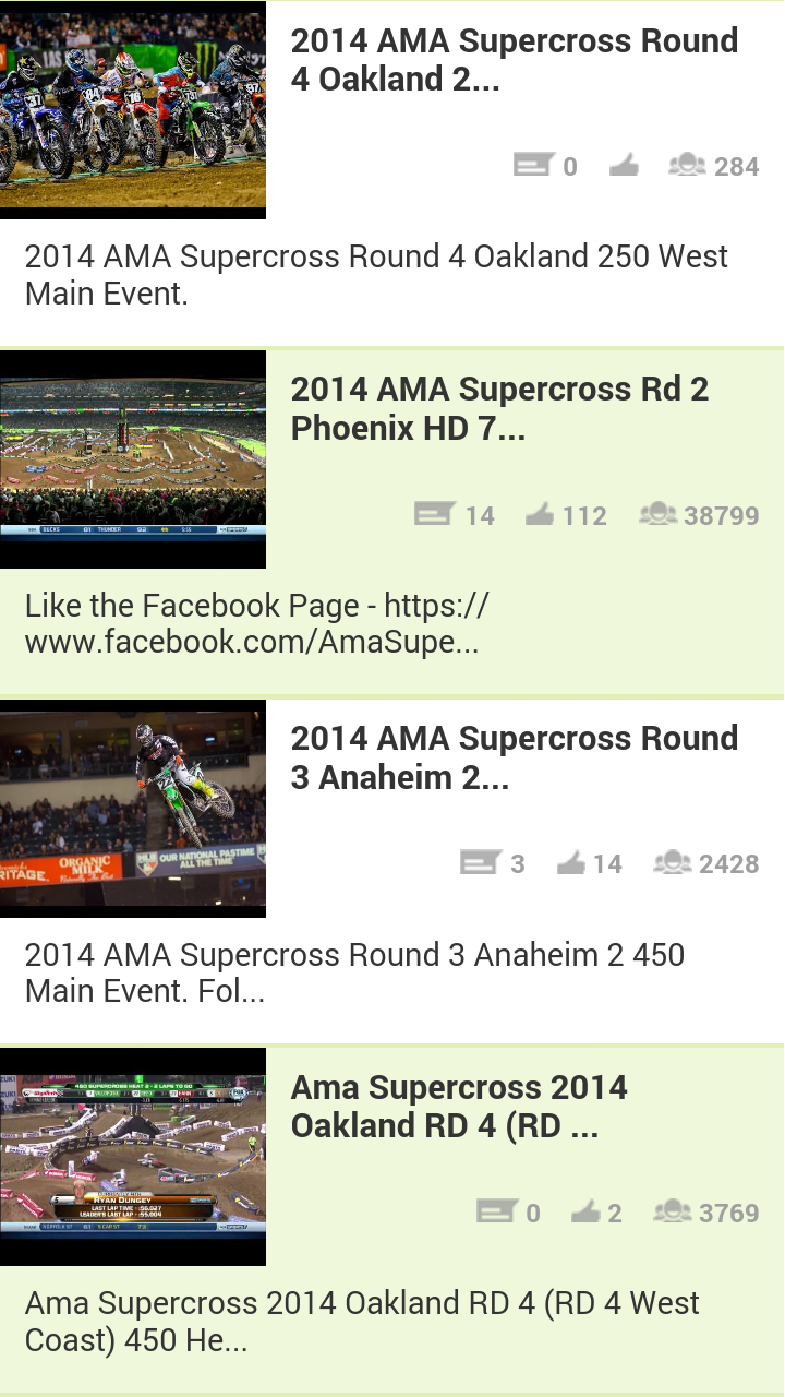 AMA Supercross Videos Donate Screen 2