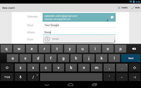 Google Calendar - screenshot thumbnail