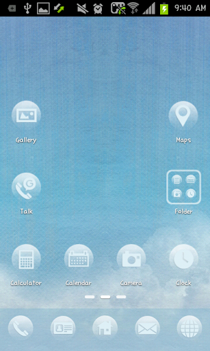 SKY go launcher theme