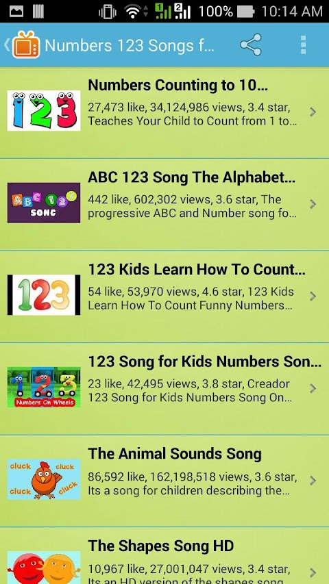 Numbers 123 Songs for Kidsのおすすめ画像3