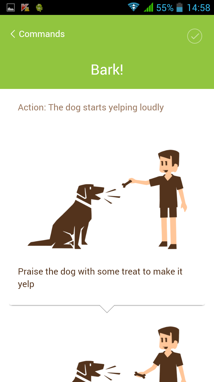 Dog training. SupreDog. Screen 3