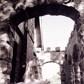 Wonder of a Castle by Bridget Wegrzyn - Black & White Street & Candid