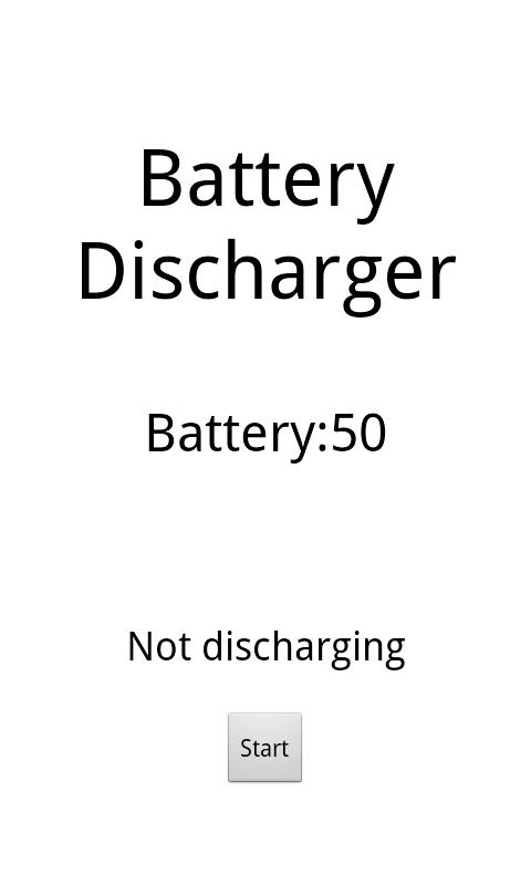 Android application Discharger screenshort