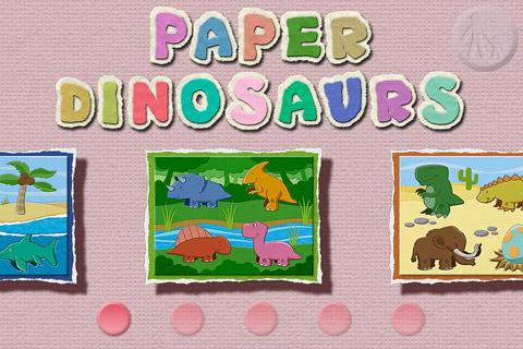 Paper Dinosaurs Puzzle