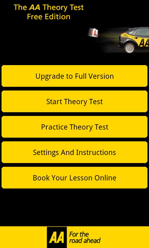 AA Theory Test - Free Edition Screen 2