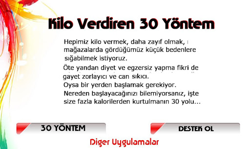 Kilo Verdiren 30 Yöntem