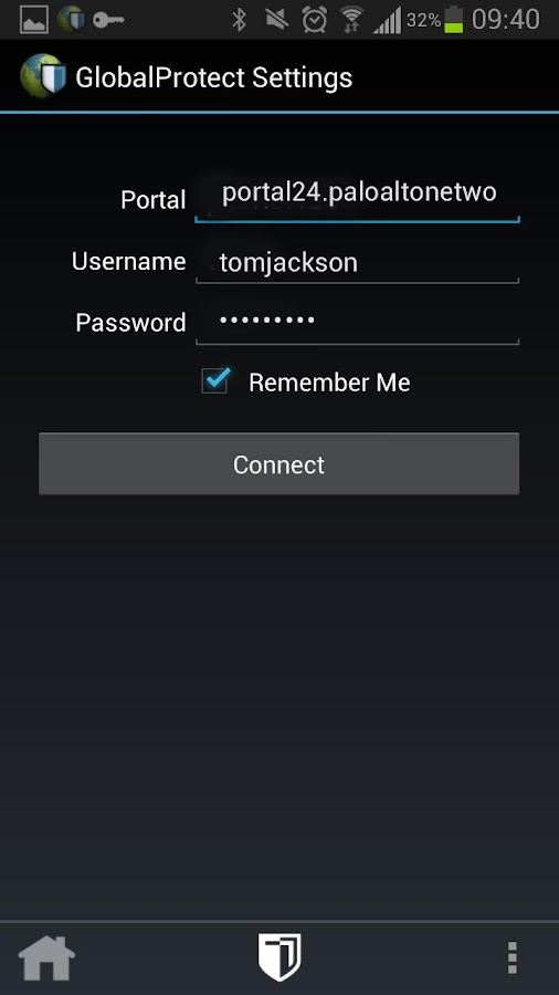 Disable the globalprotect app on android