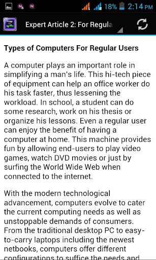 【免費生產應用App】Types Of Computers-APP點子