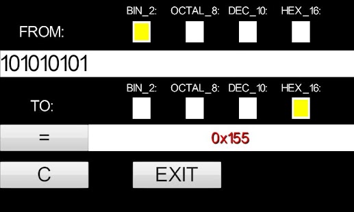 Bin Octal Dec Hex Converter Screenshots 3