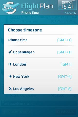 FlightPlan - Flight time calc Screen 3