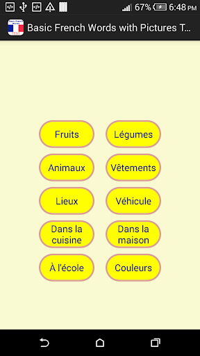 Basic French Words Quiz