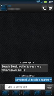 How to mod GO SMS Black Blue Theme 1.0 unlimited apk for android