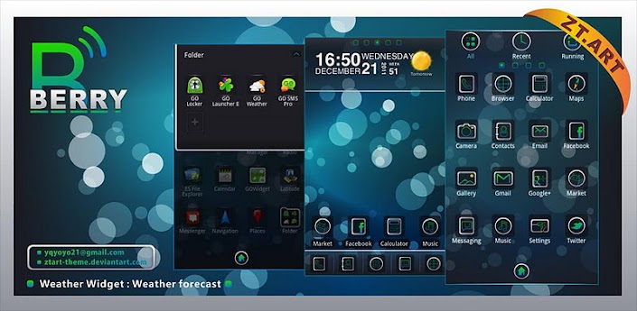 Blackberry Theme GO Launcher EX v1.0