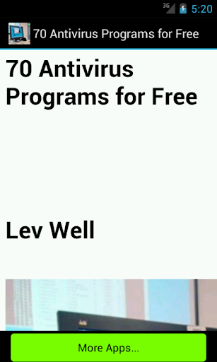 70 Antivirus Programs for Free