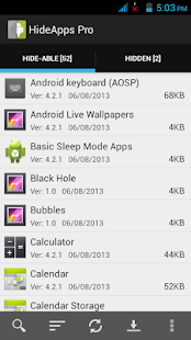 HideApps Pro Captura de pantalla