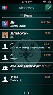 Scorpio Theme for GO SMS Screenshots 7