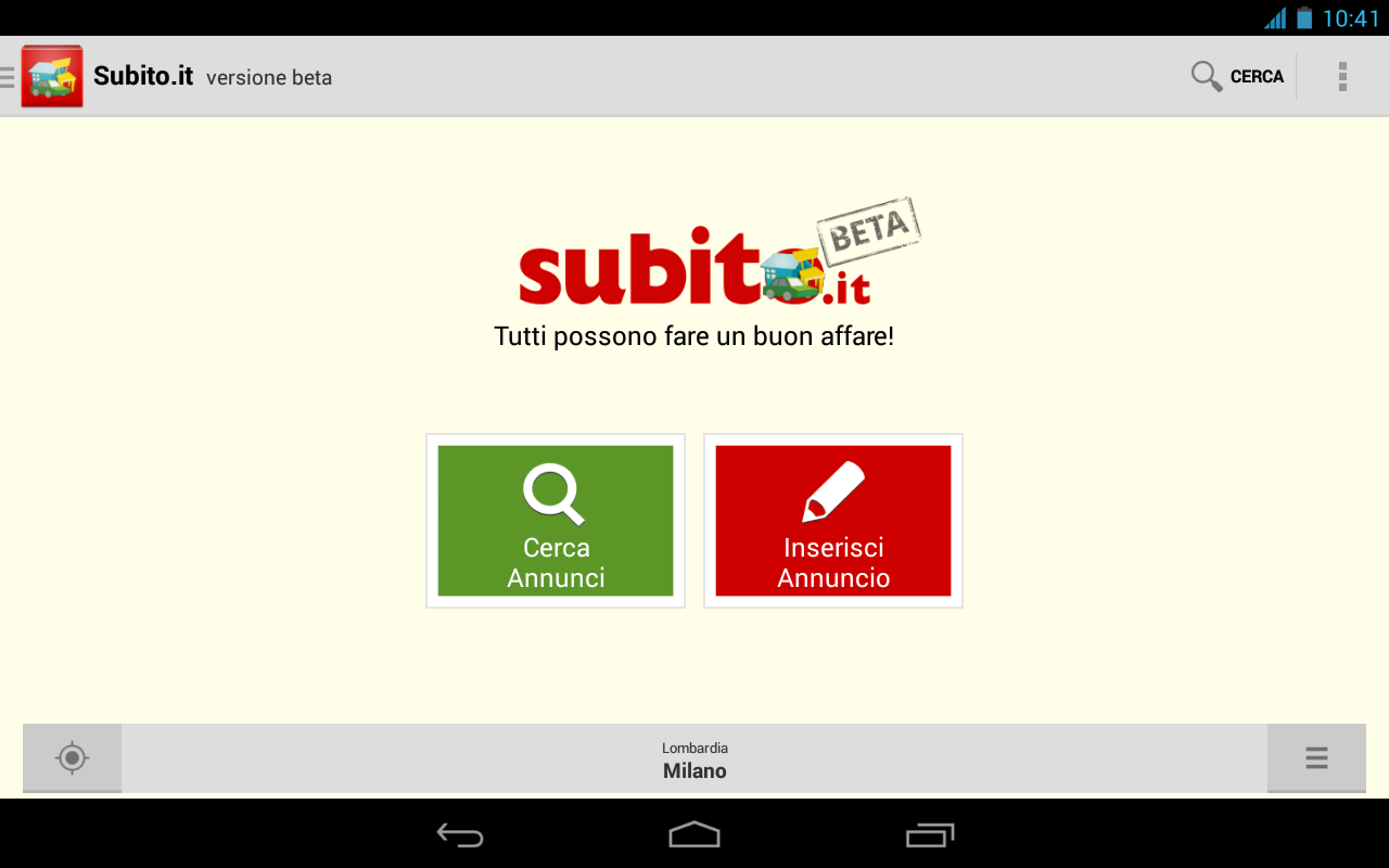  Subito.it (beta) disponibile sul Play Store!