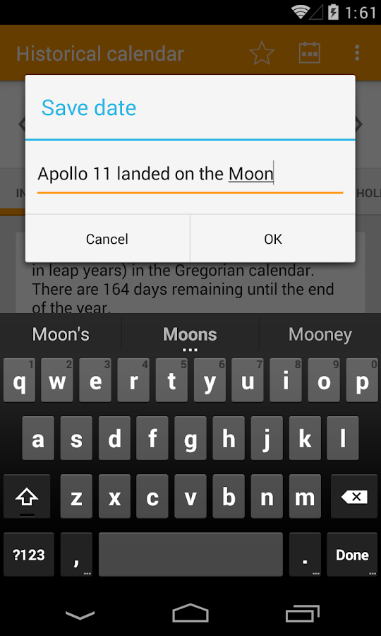 Today in History Calendar Android Apps on Google Play