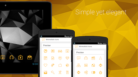 Minimalistic Icons | Yellow poster 7