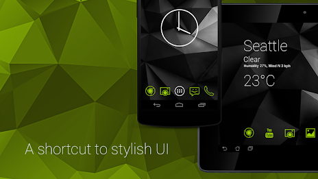 Minimalistic Icons | Green poster 1