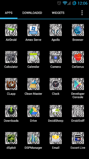 Zebra Print Apex Icon Pack