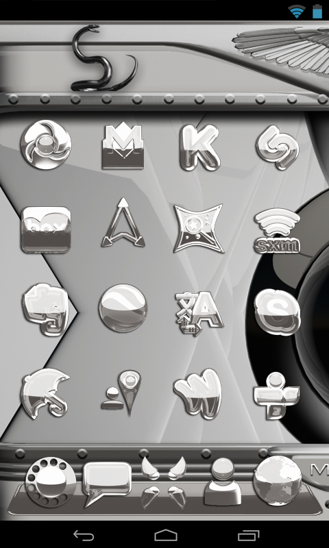 NEXT white snake theme Screen 2