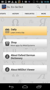 Oxford German Dictionary - screenshot thumbnail