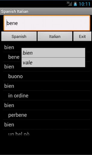 Spanish Italian Dictionary