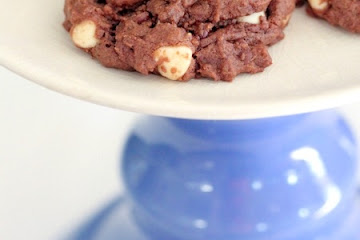 Chocolate Peanut Butter White Chip Cookies