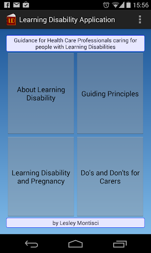 Learning Disability App