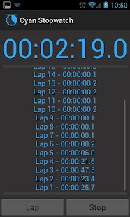 Cyan Stopwatch Screenshots 2