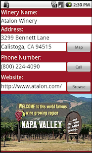 Napa Valley Winery Finder Screenshots 3