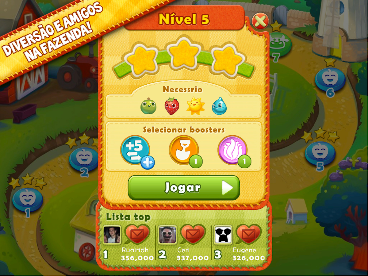   Farm Heroes Saga: captura de tela 