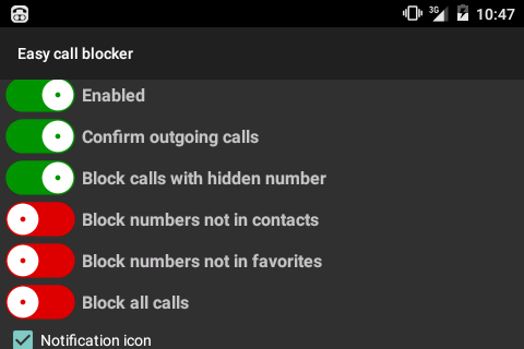 Easy call blocker