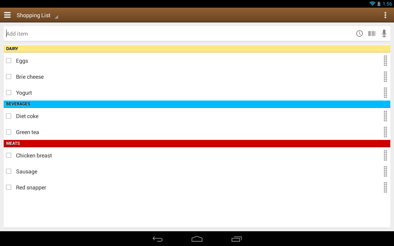 Out of Milk Shopping List - screenshot