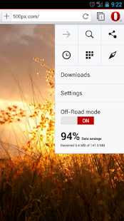 Opera browser for Android - screenshot thumbnail