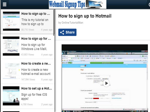 【免費書籍App】Webmail Signup Tips!!-APP點子