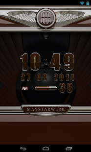 Free Download Digi Clock Widget Brown Star APK for PC
